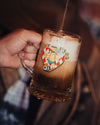 Halbes Liter Glas