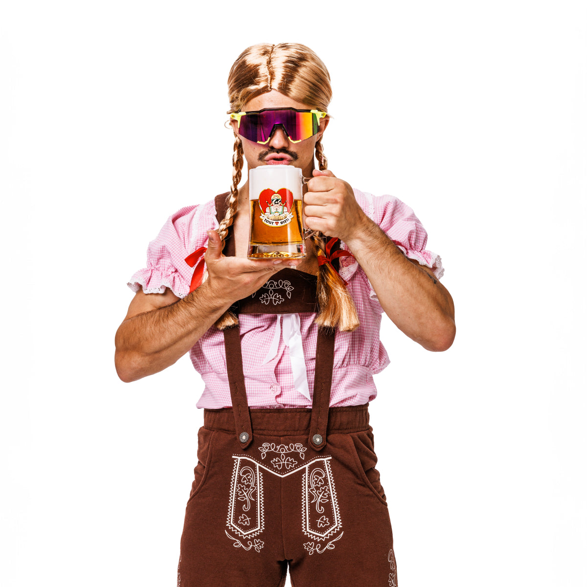 Halbes Liter Glas