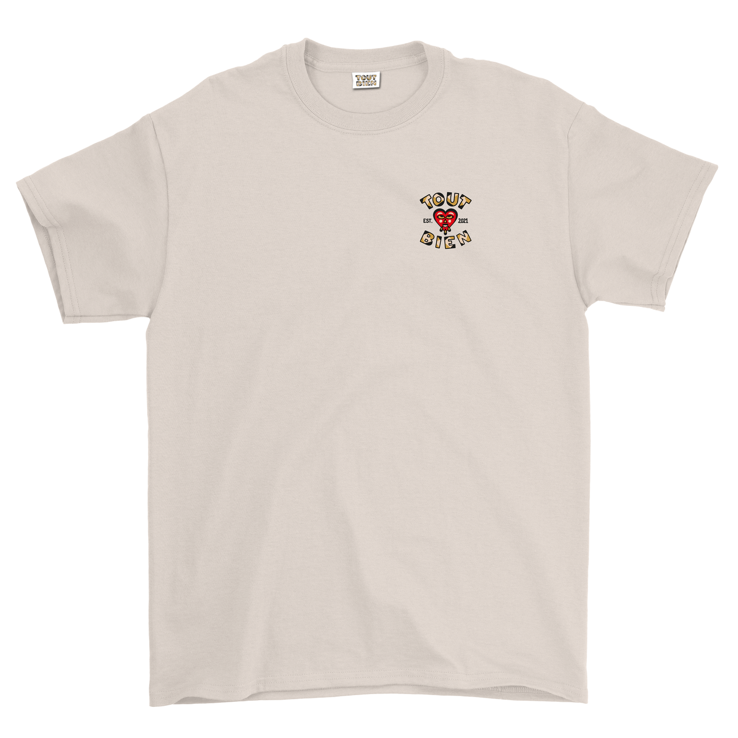 Round Logo Tee Natural