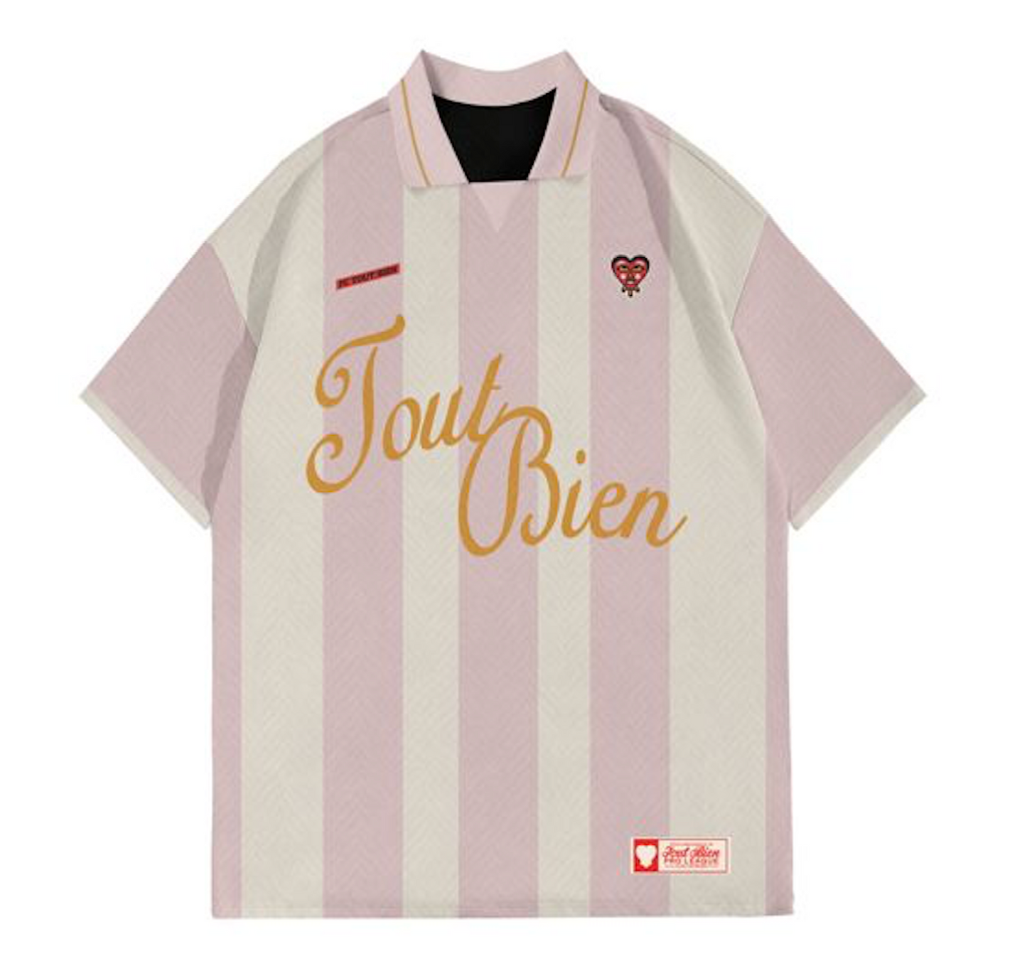 Pink football shirt Tout Bien