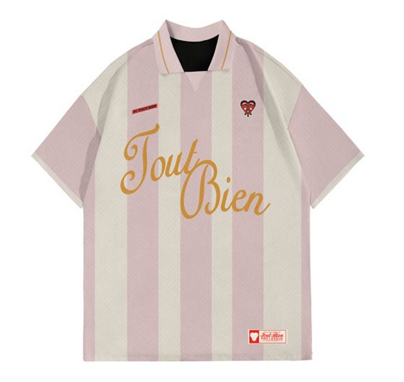 Pink football shirt Tout Bien