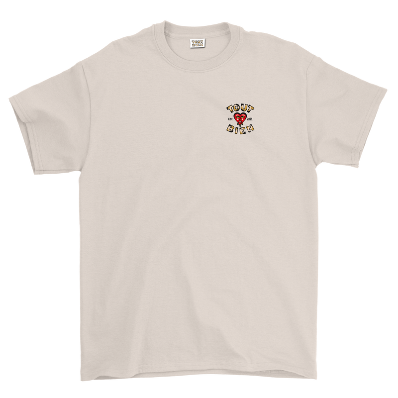 Round Logo Tee Natural
