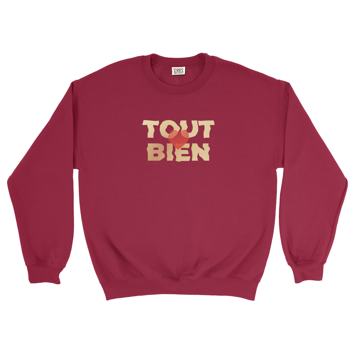 Graffiti Logo Crewneck Burgundy